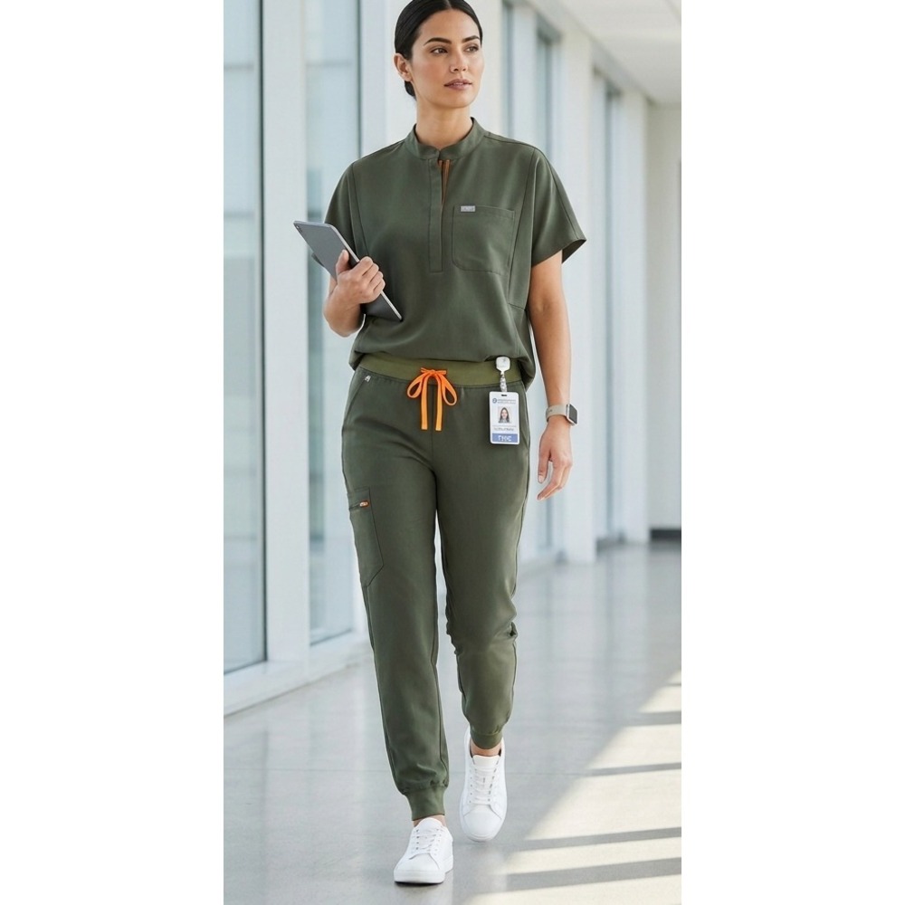 FIGS Womens Scrub Set Montex Classic Top M Zamora Jogger L Medical Uniform